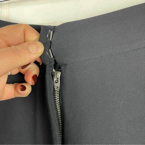 ❌SOLD ❌Aritzia Wilfred  high-rise wide-leg pants black Alanya trouser crepe Pant - Picture 8 of 13